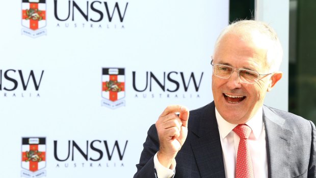 Malcolm Turnbull at UNSW on Friday.