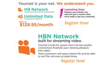 Yournet's website remains live despite the service being on hold indefinitely.