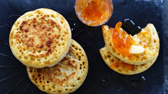 Dan Lepard's easy crumpets.