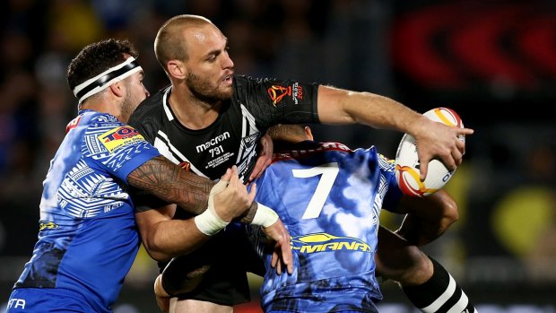 Big-game player: Simon Mannering will bolster the Kiwi pack against Tonga on Saturday.