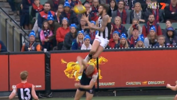 Jeremy Howe's mark from round 12, against Melbourne, was thought to have been a lock for mark of the year.