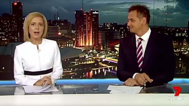 Jessica Adamson and Mark Soderstrom from 7 News Adelaide.