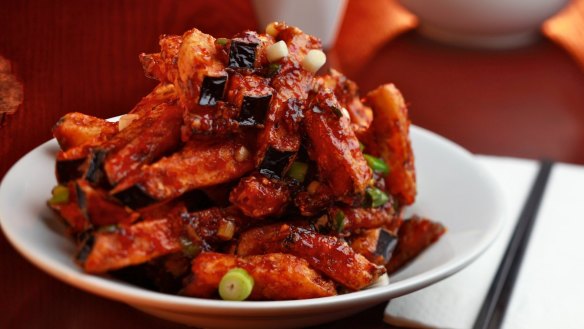 Dainty Sichuan's fish-fragrant eggplant.