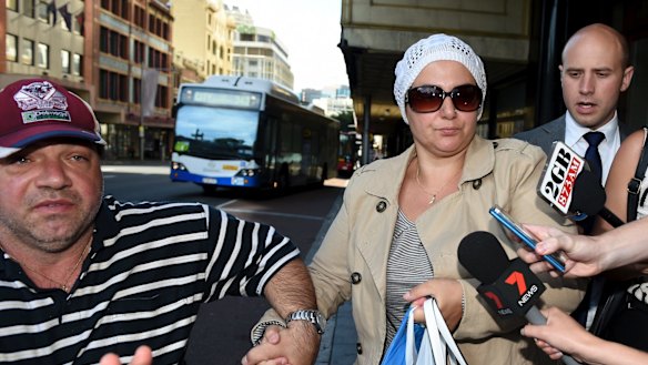 Droudis is on trial accused of stabbing Monis'  former wife 18 times.