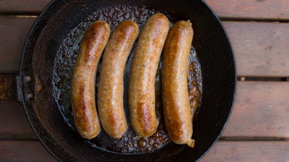 Curvy sausages are made from natural casings or intestines.