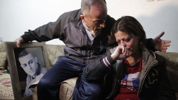 The parents of Arab Israeli Mohammed Musallam mourn their son, whose killing was filmed by Islamic State.