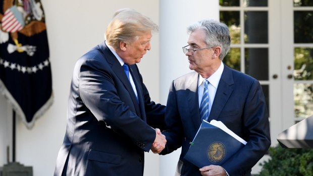 US President Donald Trump's new Fed chief Jay Powell sympathises with White House calls to ease financial regulations.