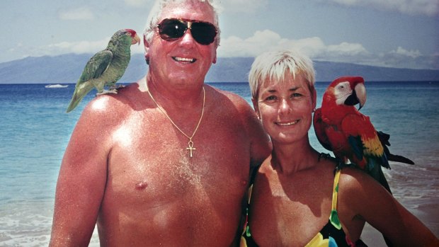 In happier times: Darrell Eastlake with his wife Julie. 