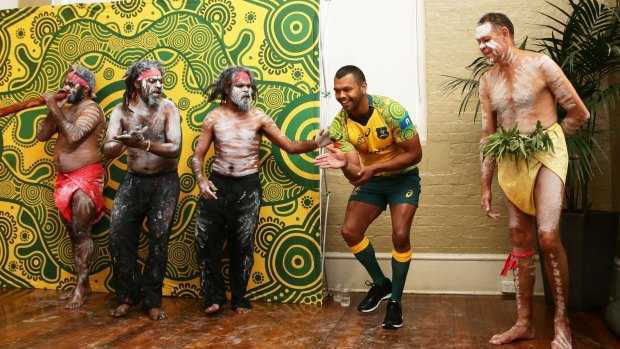 Kurtley Beale took part in a solo impromptu dance at the event.