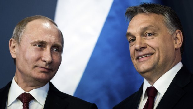 Russian President Vladimir Putin, left, and Hungary's Prime Minister Viktor Orban have strengthened ties between the two former communist nations.