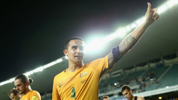 Staying put: Tim Cahill looks set to remain in China and is a target for a number of clubs.