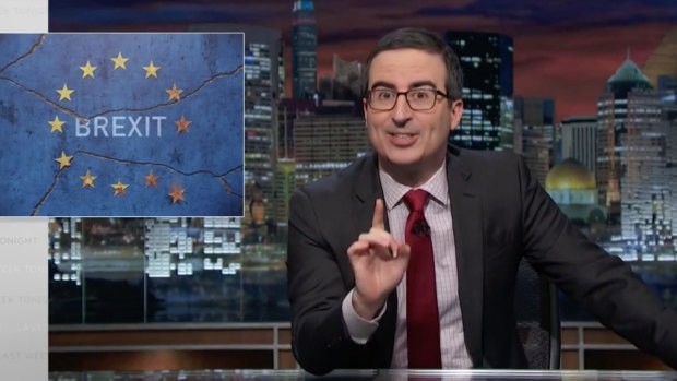 The excellent John Oliver, British comedian and host of the US Last Week Tonight Show, takes a satirical view of news, politics and current events.
