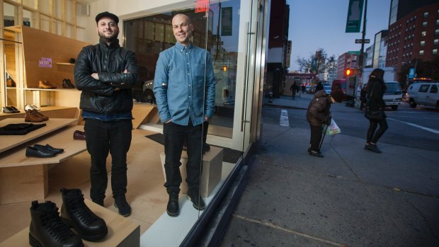 Australian brothers Tull and Josh Price in their New York store.