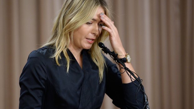 Maria Sharapova addresses the media regarding her failed drug test.