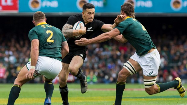 Well rounded: Despite criticism of his attack, Sonny Bill Williams made 23 tackles in addition in New Zealand's slim victory over South Africa.