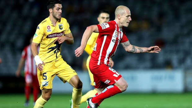 Marquee performer: Aaron Mooy attacks against Central Coast last weekend.