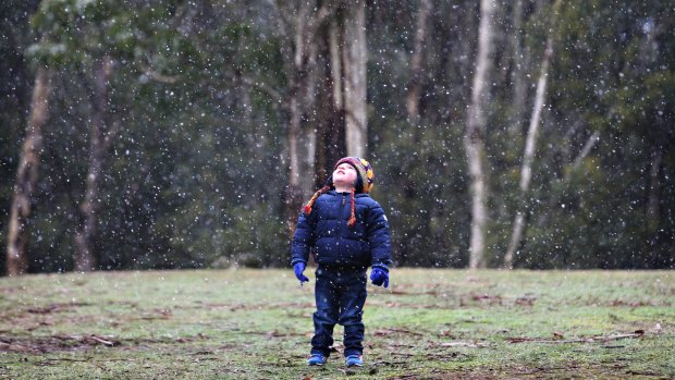 Last week's cold front saw snow fall at Mount Macedon.