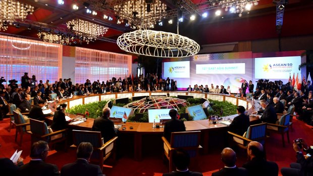 The East Asia Summit during the Association of South East Asian Nations (ASEAN) forum in Manila, Philippines.