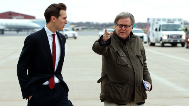 Steve Bannon and Jared Kushner have reportedly met to 'bury the hatchet'.