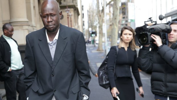 Joseph Manyang outside the Supreme Court on Tuesday