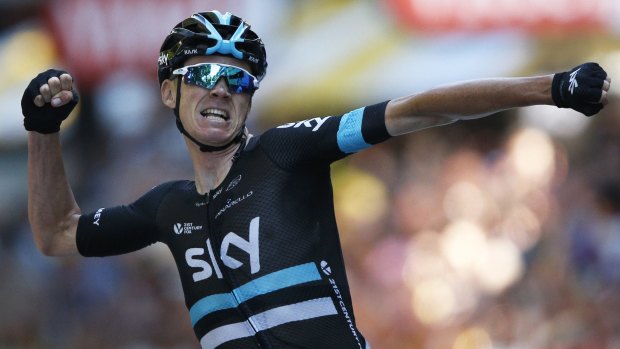 Chris Froome wis stage eight for Team Sky.