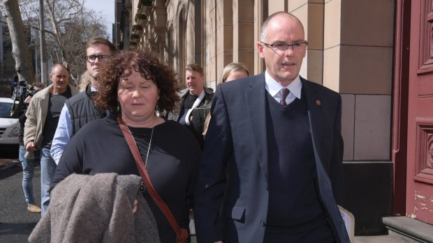 Patrick Cronin's parents Matt and Robyn Cronin outside the Supreme Court on Wednesday.