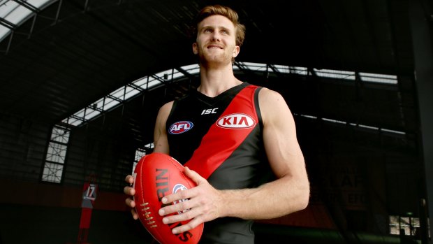 Happy to be at Essendon: James Stewart.