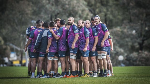 The Brumbies at training.