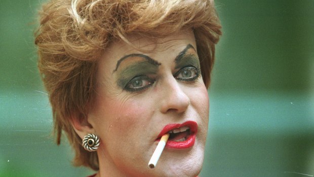 Simon Hunt as Pauline Pantsdown in 1998.