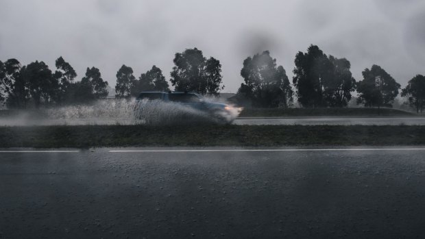 Up to 70 millimetres of rain could fall on Sunday.