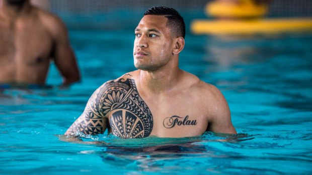 Numbers game: Israel Folau is ready to play after ankle surgery.
