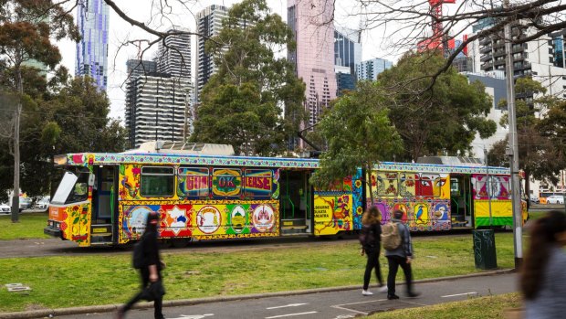 Melbourne's new art tram.