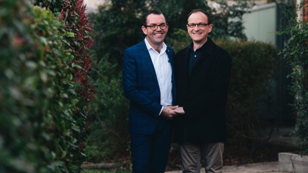 Joel and Alan Player were the first same-sex couple married in 2013 before the ACT's same-sex marriage laws were overturned.