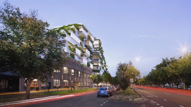An artist's impression of the plan for 26-56 Queens Parade, North Fitzroy. 