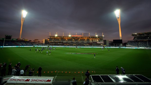 Lights on: Geelong's Simonds Stadium is bidding to host World Twenty20 games.