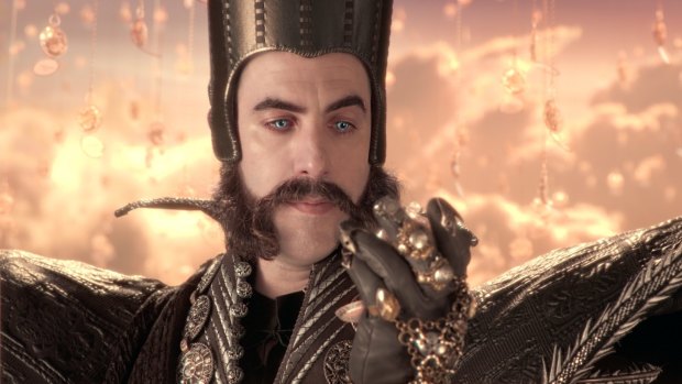 Sacha Baron Cohen as Time in Alice Through the Looking Glass.