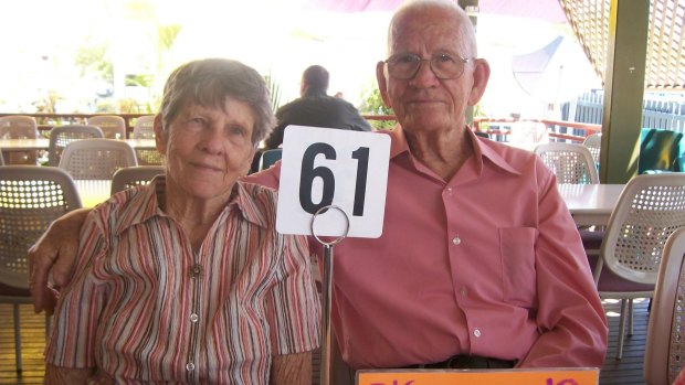 The Bagnalls celebrate their 61st wedding anniversary in 2008.