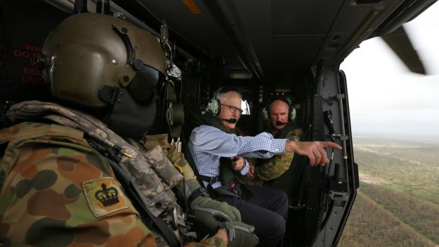 "The resilience of the community is backed up by the whole nation": Malcolm Turnbull praises emergency services and the Defence Force.