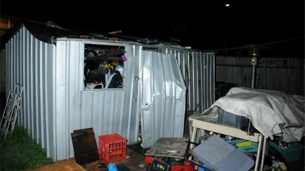 Shannon Guterres locked his family in his back shed and set it on fire.
