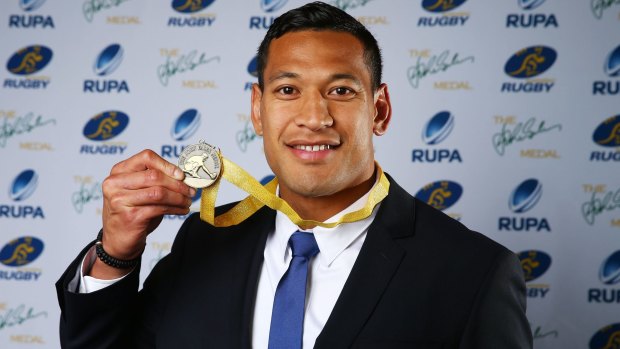 More than just five-pointers:  John Eales Medal winner Israel Folau is more concerned with his overall performance.