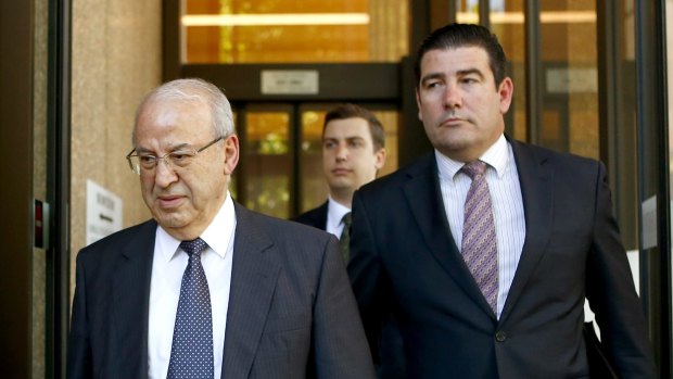 Obeid, left, is facing jail time over charges relating to Circular Quay cafes.