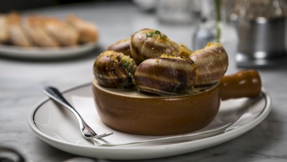 Escargot are an excuse to make dunk-it-yourself garlic bread.