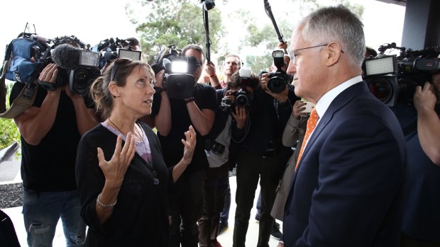 Melinda was Mr Turnbull's first unscripted exchange with a voter since the start of the campaign.