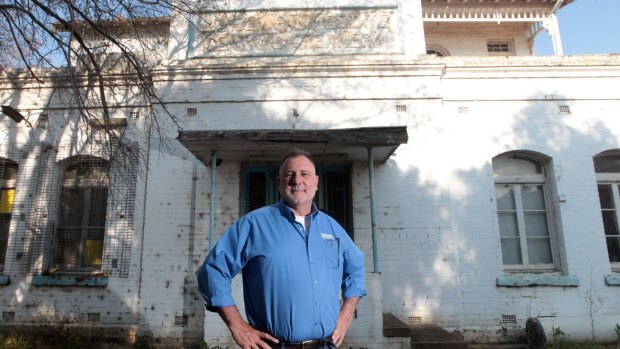 "We're fantasising about having concerts": Ernst Dupere at the Creamery, which is to be restored as part of an ambitious development that will bring 350 new houses to Menangle. 