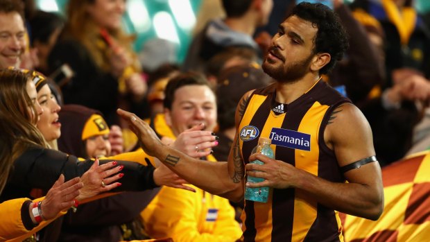 Contract extension: Cyril Rioli has re-committed to the Hawks