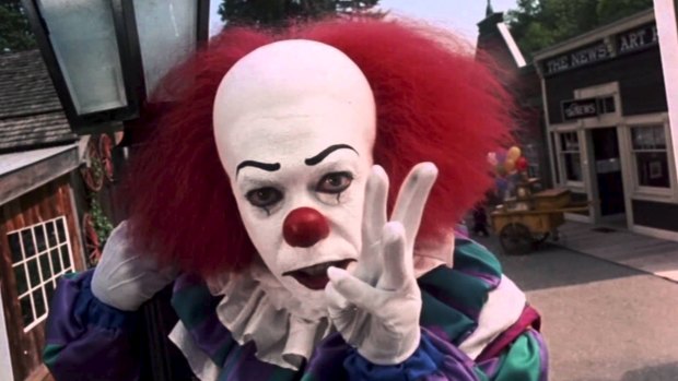 Tim Curry appeared in the TV adaptation of <i>It</i> in 1990 as Pennywise the Dancing Clown.