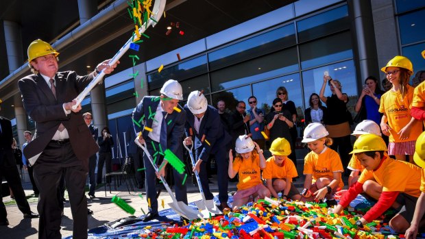 The launch of Legoland at Chadstone Shopping Centre, with John Gandel, owner and founder of Chadstone Shopping Centre, showing that malls are more than just shops