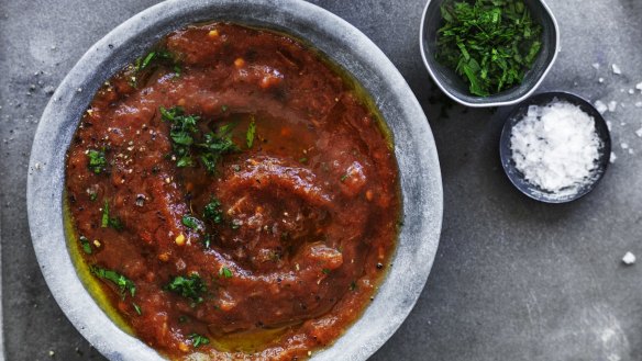 Adam Liaw's roasted tomato salsa