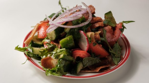 Fattoush salad.