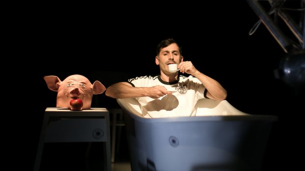 Raoul Craemer commands an appealing presence on stage in <i>Pigman's Lament</I>. 